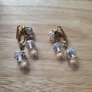 Clip-on beaded earrings